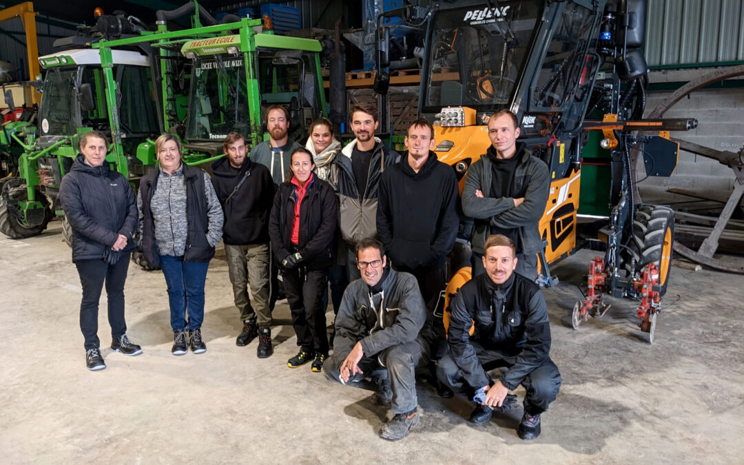 Une nouvelle formation pour les tractoristes à Avize Viti Campus